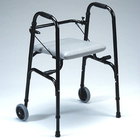 TFI Medical SpaceSaver Foldable Seat Walker with Wheels