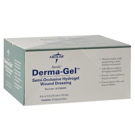 Medline Derma-Gel Semi-Occlusive Hydrogel Wound Dressing