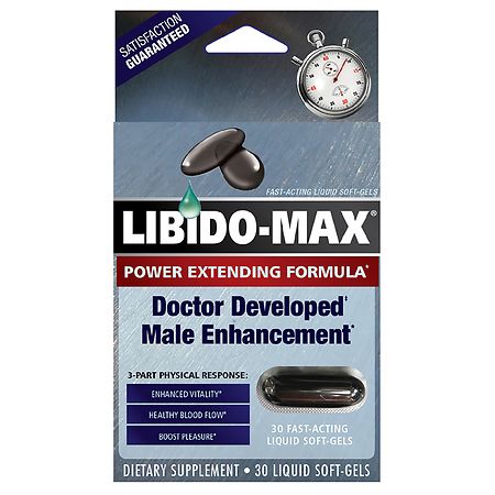 Libido-Max Male Enhancement Dietary Supplement Liquid Soft-Gels