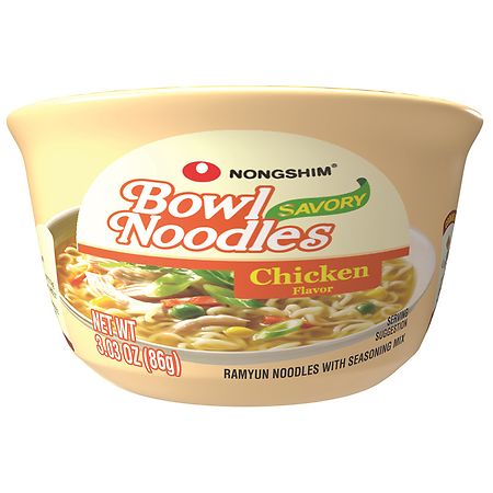 Nongshim Bowl Noodle Soup Savory Chicken