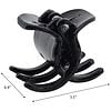 Scunci No-Slip Grip Mini Chunky Claw/Jaw Clips Brown and Black-3