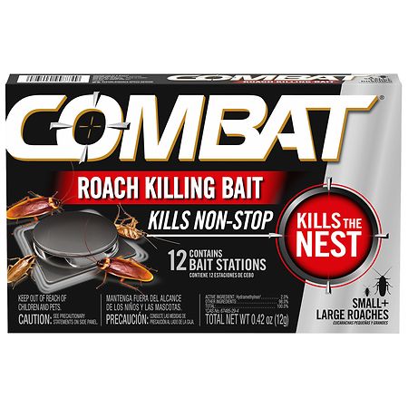 Combat Roach Killing Bait Stations for Small and Large Roaches