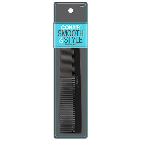 Conair Smooth & Style Classic Dressing Comb for All Hair Types Black