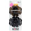 Scunci No-Slip Grip Large Octopus Claw/Jaw Clips Tortoise and Black-2