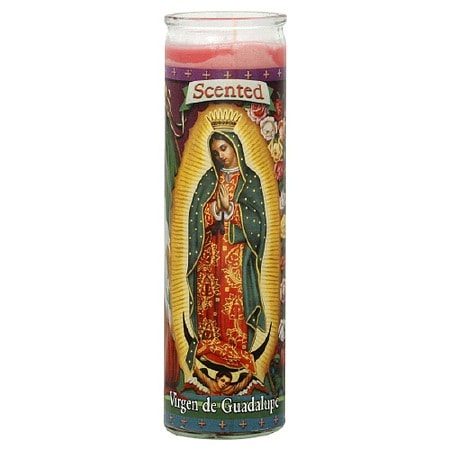 St. Jude Virgen de Guadalupe Prayer Candle 8.25 inch