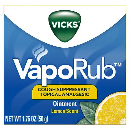 Vicks VapoRub Lemon Scented Cough Suppressant Topical Analgesic Lemon