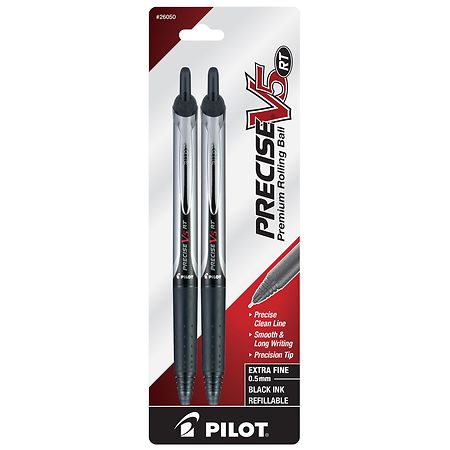 Pilot RT Premium Retractable Rolling Ball Pens Black