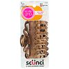 Scunci No-Slip Grip Crown Jaw Clip for Thick Hair Tiger Eye-2
