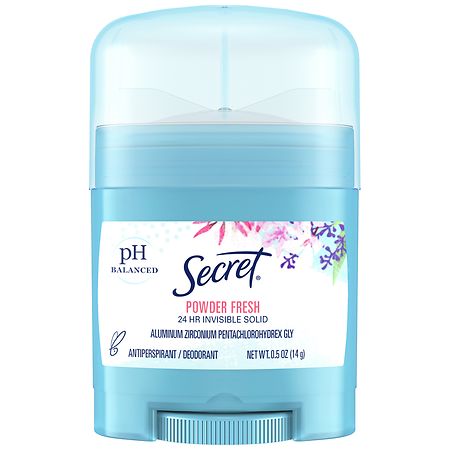 Secret Antiperspirant/ Deodorant Invisible Solid Trial, Travel Size Powder Fresh