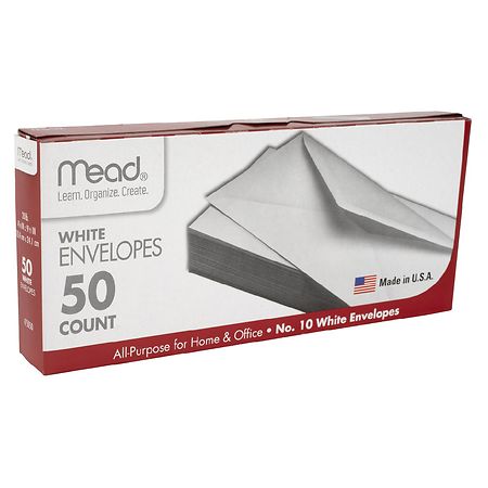Mead No. 10  White Envelopes