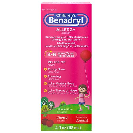 Benadryl Allergy Relief Liquid Cherry