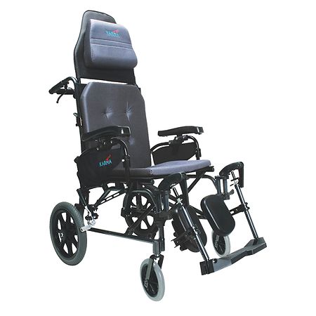 Karman 16 inch Lightweight Reclining Transport Wheelchair