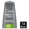 Dove 2 in 1 Shampoo and Conditioner Fresh and Clean with Caffeine-2