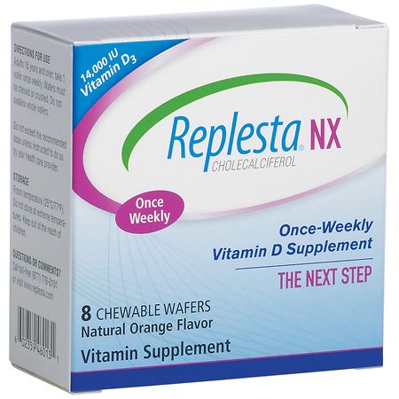 Replesta NX Once Weekly Vitamin D Wafers Orange