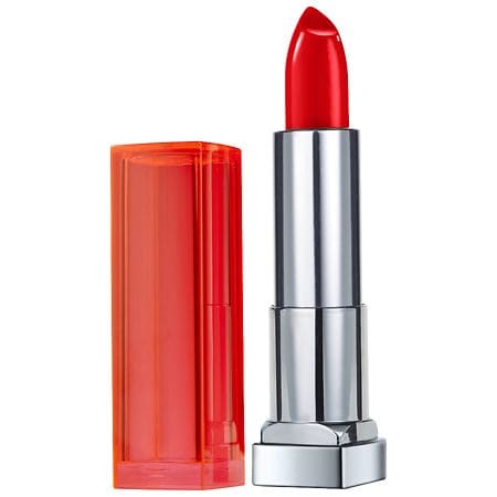 Maybelline Color Sensational Lipstick On Fire Red