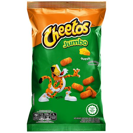 Cheetos Cheese Flavored Corn Snacks Queso, Jumbo