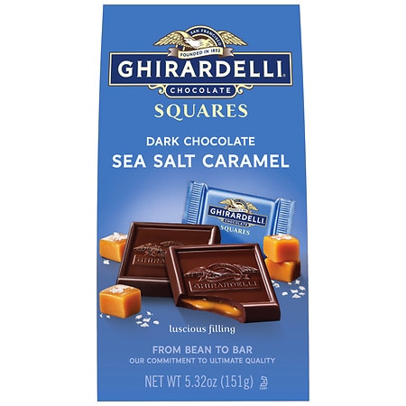 Ghirardelli Squares Dark Chocolate with Sea Salt Caramel