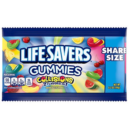 LifeSavers Collisions Gummy Candy Share Size Raspberry Lemonade