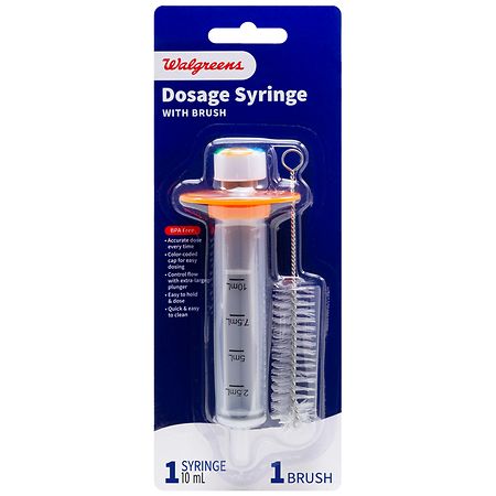 Walgreens Dosage Syringe with Brush