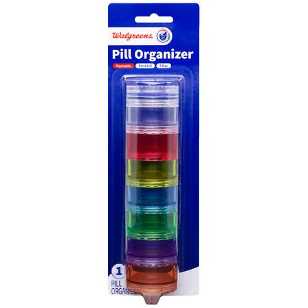 Walgreens Stackable 7-Day Organizer with Extra Lid