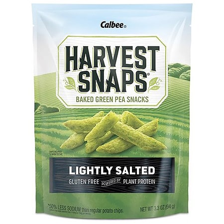 Harvest Snaps Baked Green Pea Snack Lightly Salted