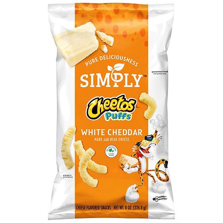 Cheetos Simply Puffs Cheese Snacks White Cheddar