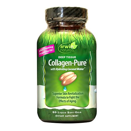 Irwin Naturals Deep Tissue Collagen-Pure with Hydrating Coconut Water, Softgels