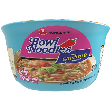 Nongshim Bowl Noodle Soup Spicy Shrimp