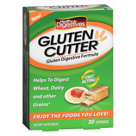 Healthy Natural Systems Healthy Digestives Gluten Cutter Capsules