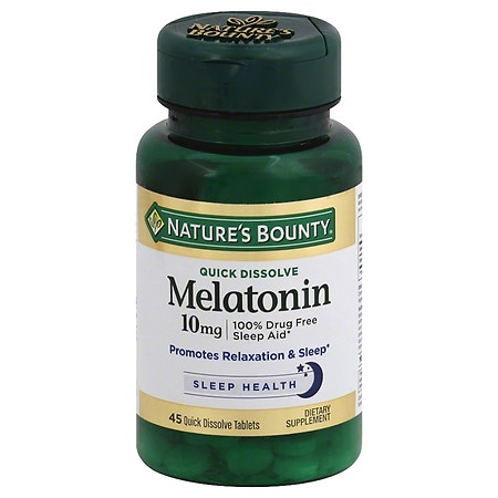 Nature's Bounty Quick Dissolve Melatonin 10mg Tablets