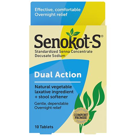 Senokot-S Dual Action Natural Vegetable Laxative