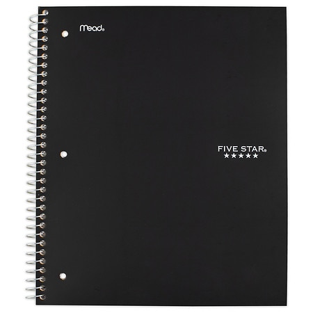 Five Star Wirebound Notebook 10 1/ 2" x 8" Assorted