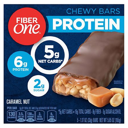 Fiber One Protein Chewy Bars Caramel Nut