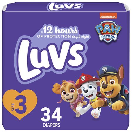 Luvs Pro Level Leak Protection Diapers Size 3 (ct 34)