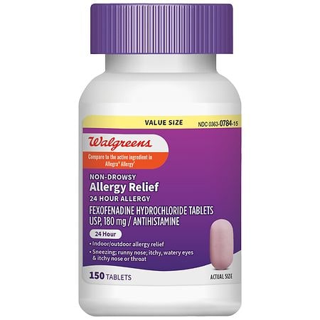 Walgreens 24 Hour Allergy Relief Tablets Value Size