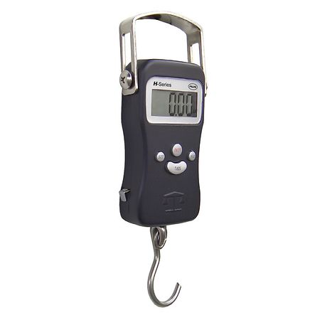 American Weigh Portable Hanging Luggage Scale, Built-In Tape Measure H-110 Black