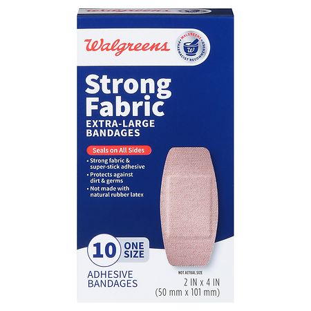 Walgreens Strong Fabric Bandages Extra-Large