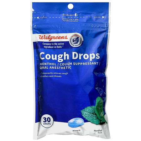 Walgreens Cough Drops Menthol