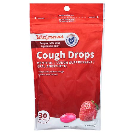 Walgreens Cough Drops Strawberry