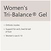 Walgreens Women's Tri-Balance Gel Orthotic Insoles Size 6-10-3