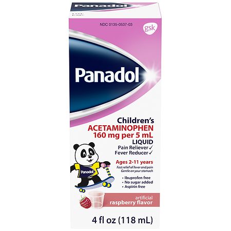 Panadol Children's Pain Reliever & Fever Reducer Raspberry