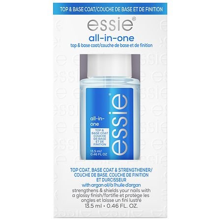 essie All In One Base Coat and Top Coat, Strength and Shine Clear