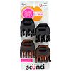 Scunci No-Slip Grip Jaw Clips with Microteeth for Extra Hold Black & Tortoise-2