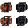 Scunci No-Slip Grip Jaw Clips with Microteeth for Extra Hold Black & Tortoise-5
