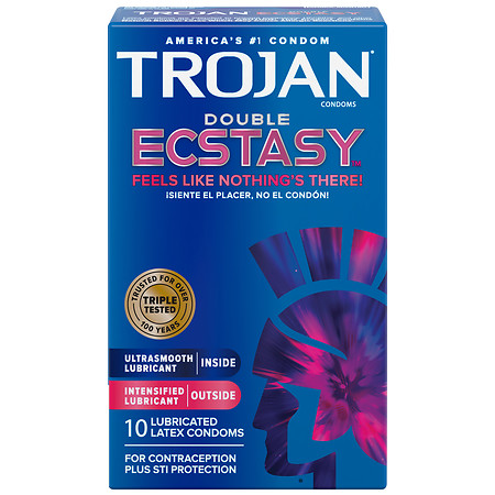 Trojan Double Ecstasy Lubricated Condoms