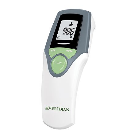 Veridian Healthcare Touch-Free Infrared Forehead Thermometer White