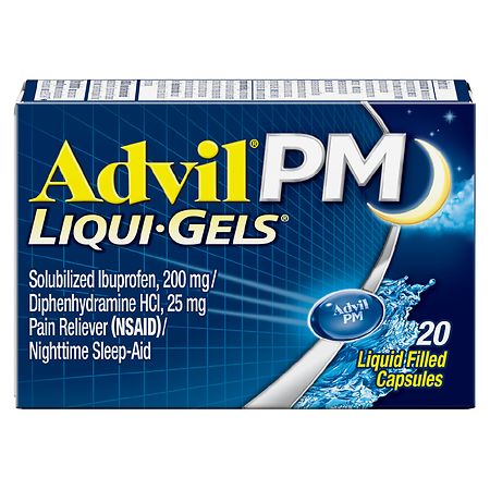 Advil PM Liqui-Gels Pain Reliever & Nighttime Sleep Aid