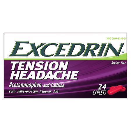 Excedrin Pain Relief, No Aspirin Caplets