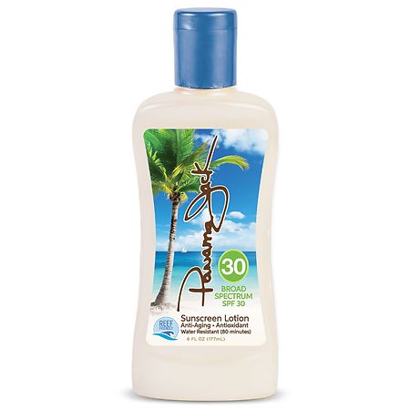 Panama Jack Reef Friendly, Anti-Aging, Antioxidant, Water Resistant Sunscreen Lotion SPF 30