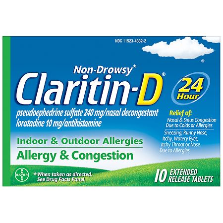Claritin-D 24 HR Antihistamine Tablets